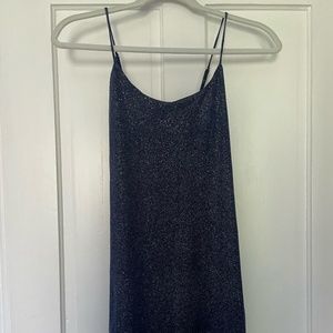 Lucy in the Sky Navy Glitter Bodycon Dress